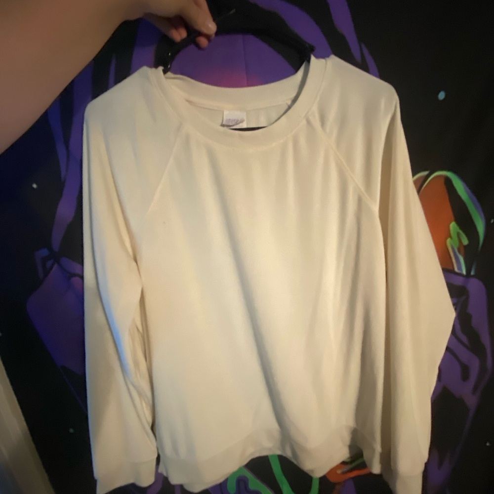 Classic Cream Crew Neck Sweater